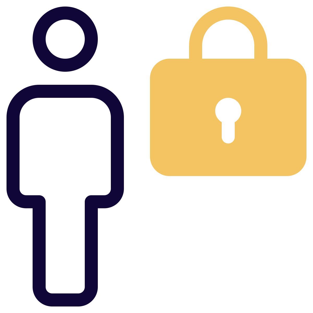 locked screen of employee portal to access icon