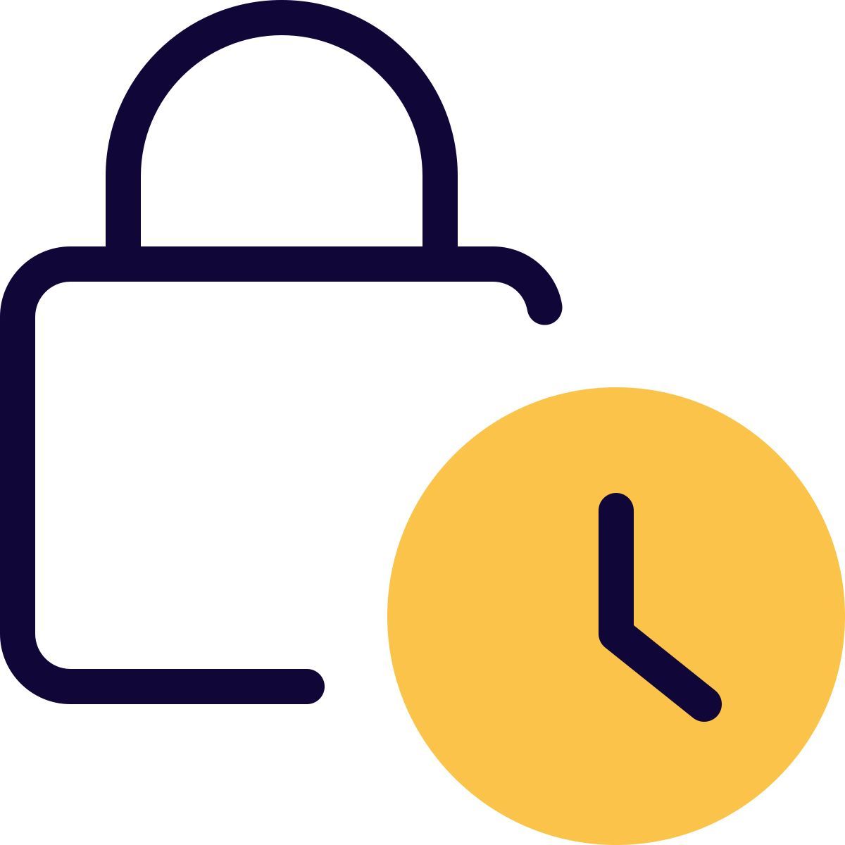 padlock timer icon