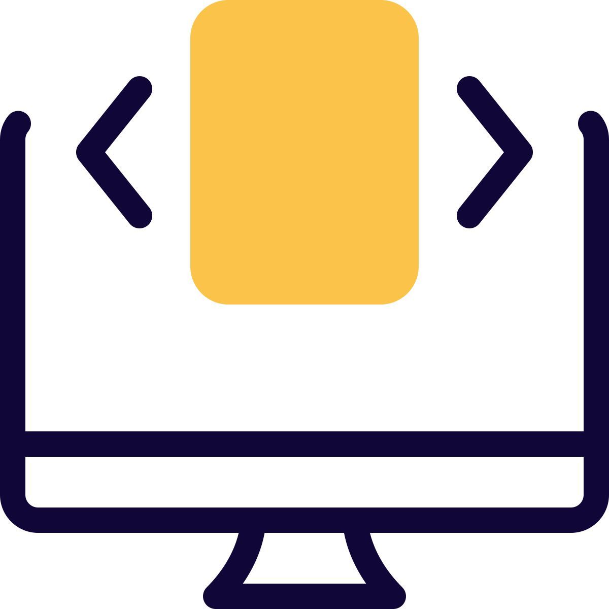 수평 웹사이트 슬라이더 icon