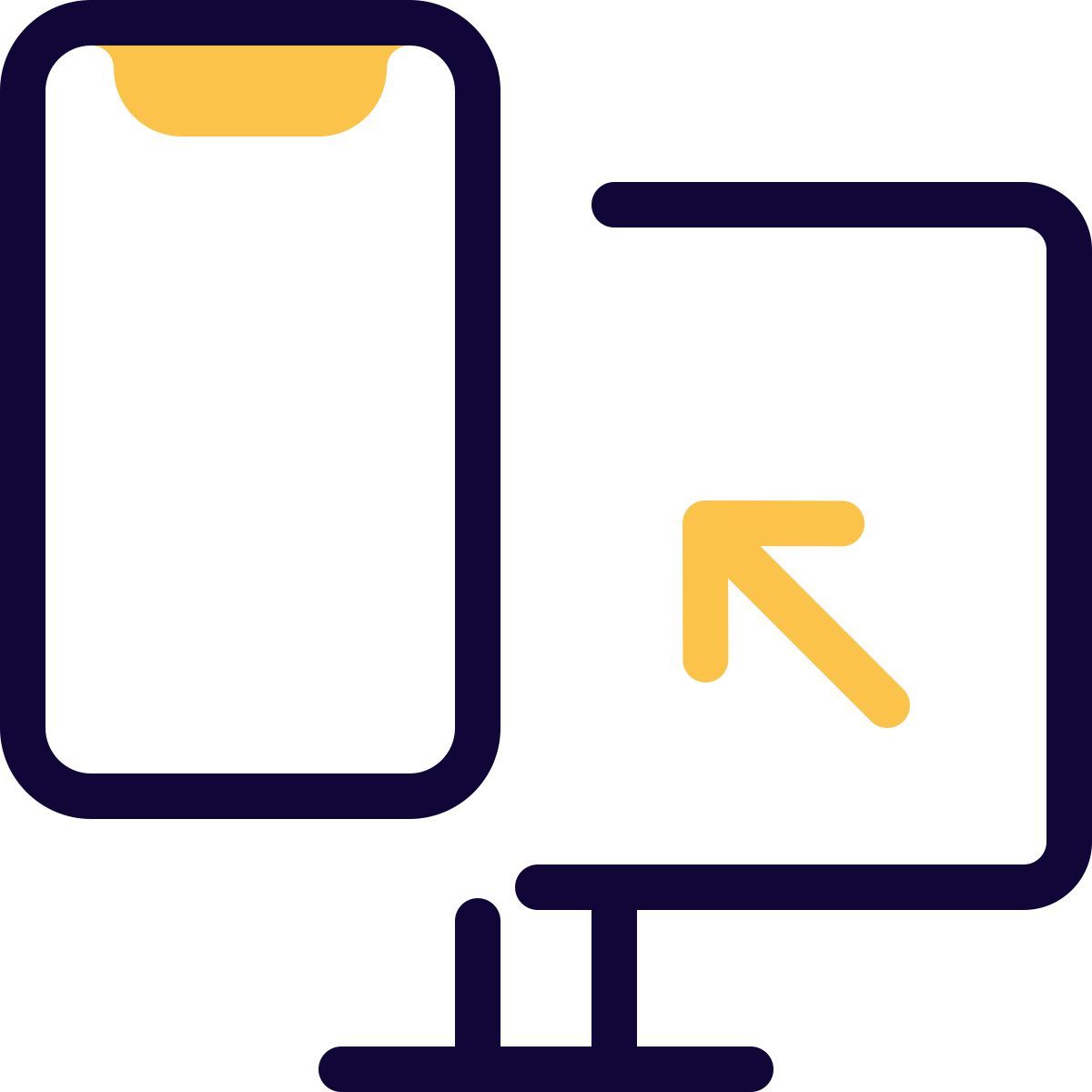 computer to phone icon