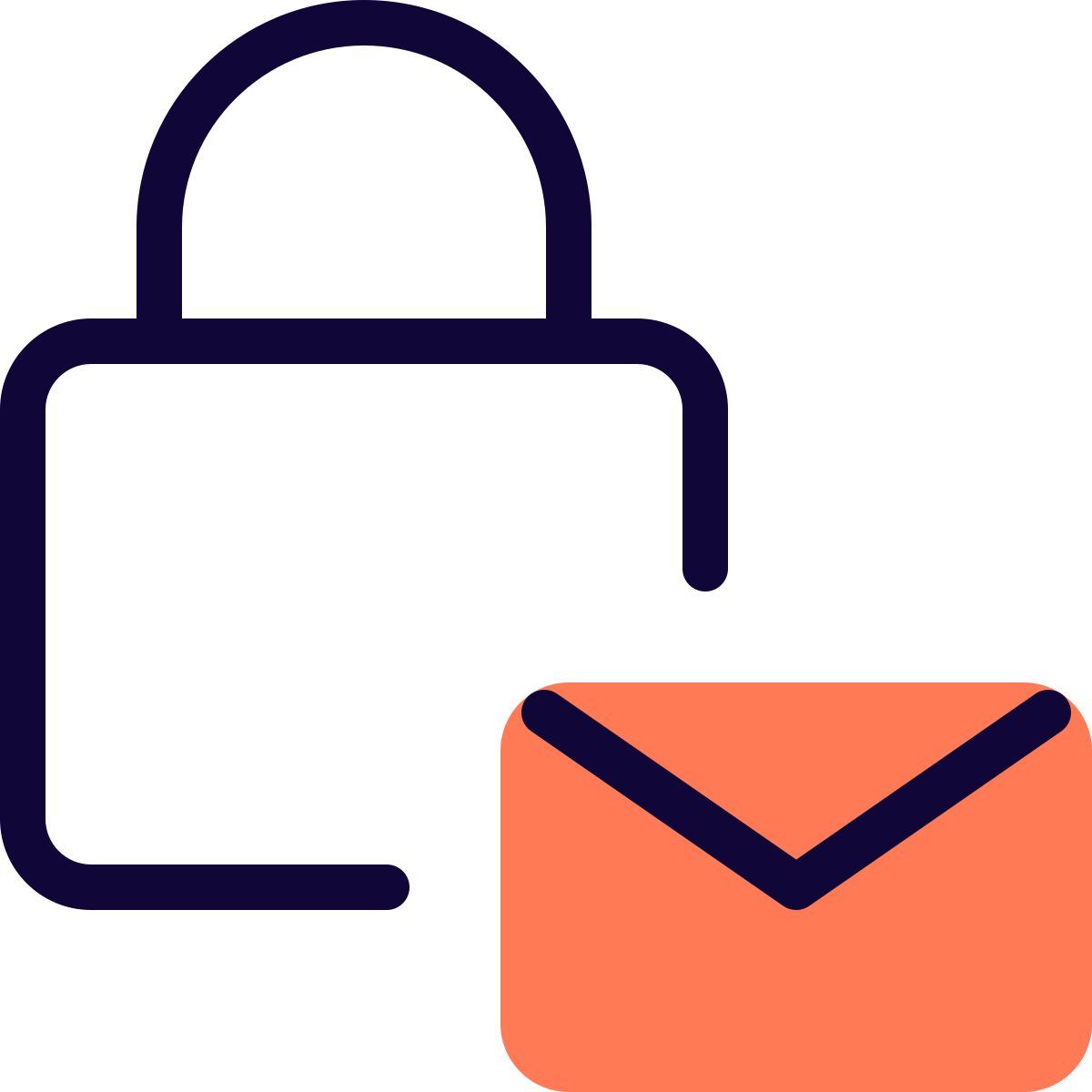 locked email icon