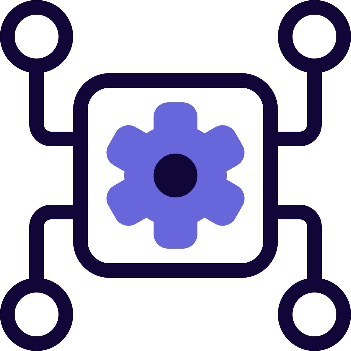 Conectividade do microprocessador icon