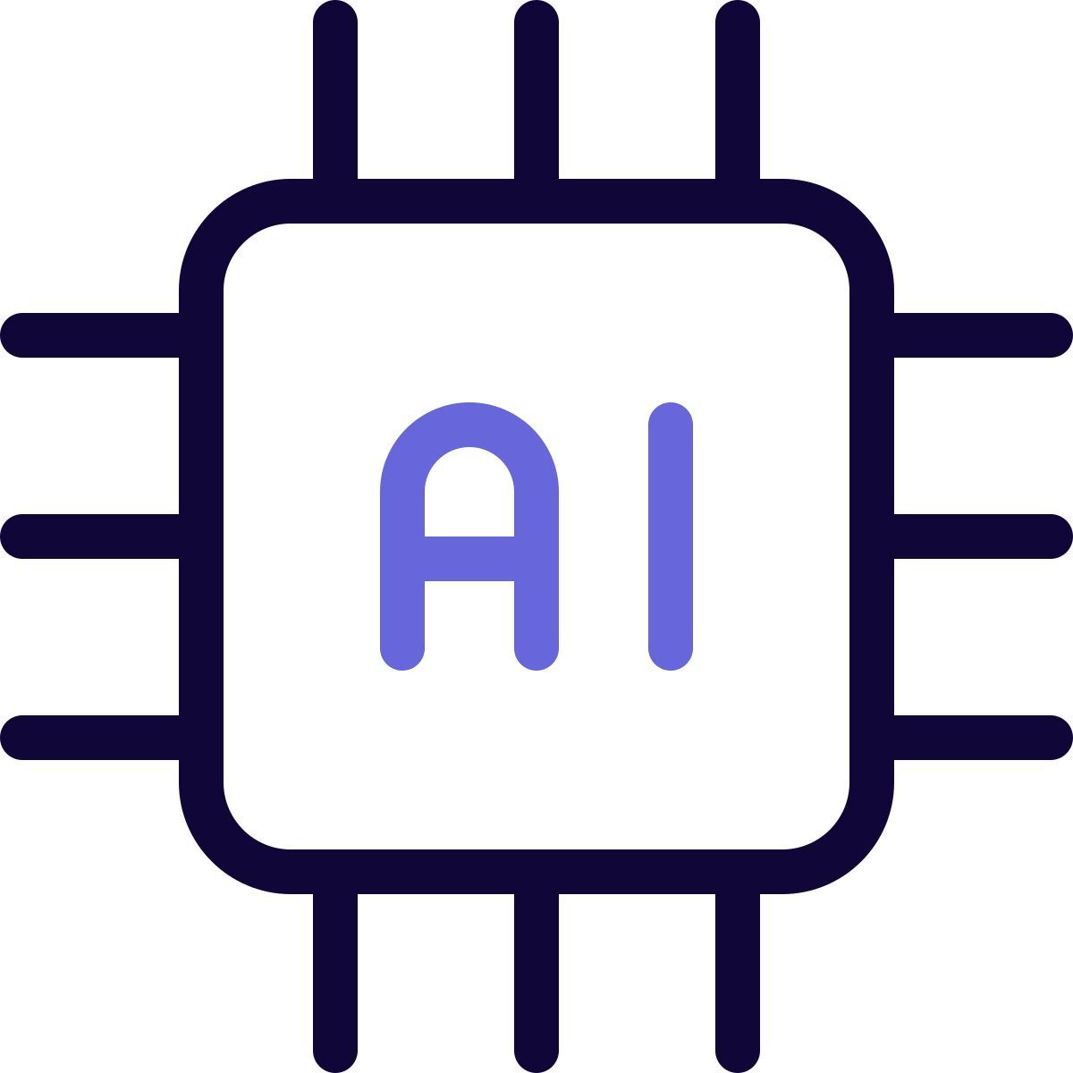 ai microprocessor icon