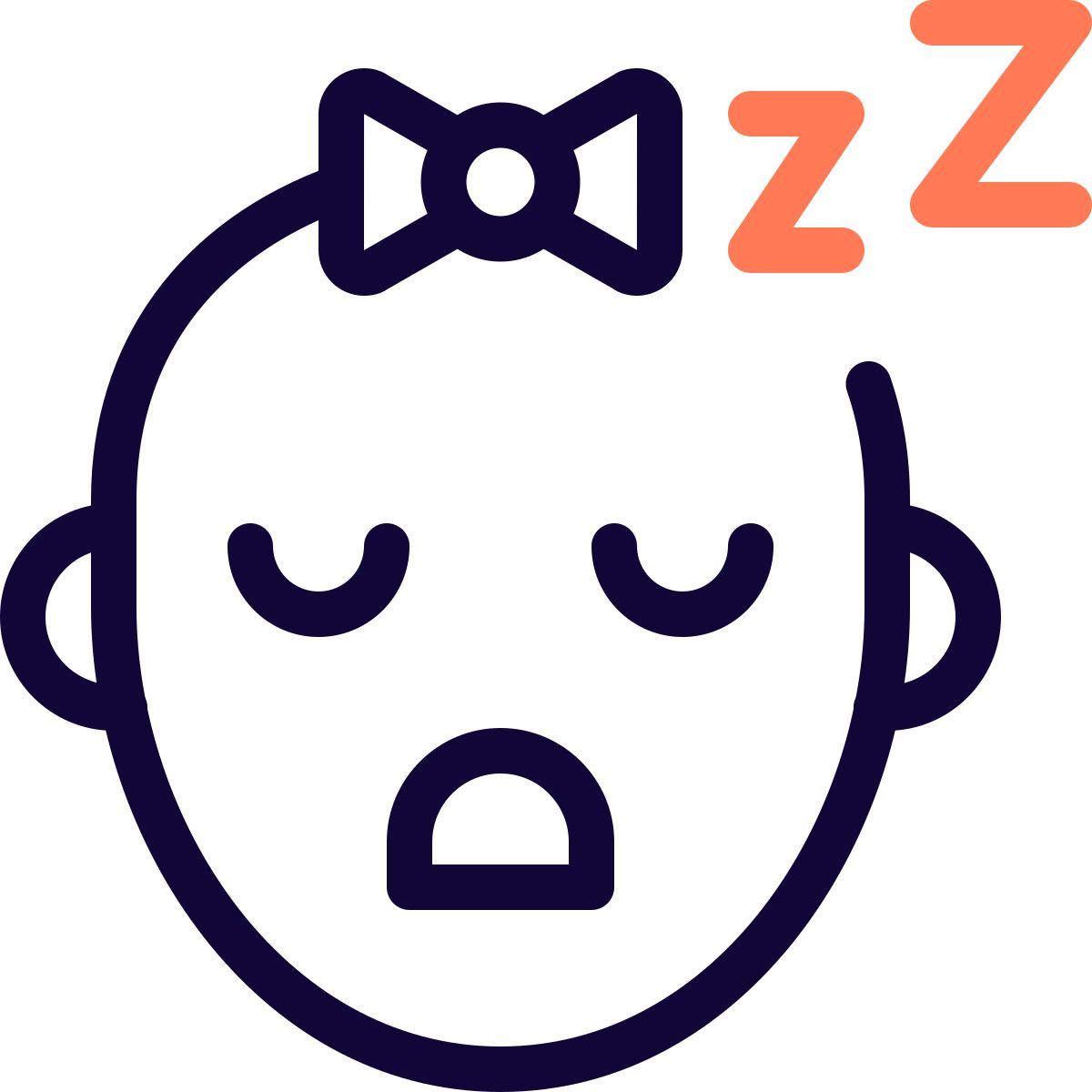 bambina addormentata icon