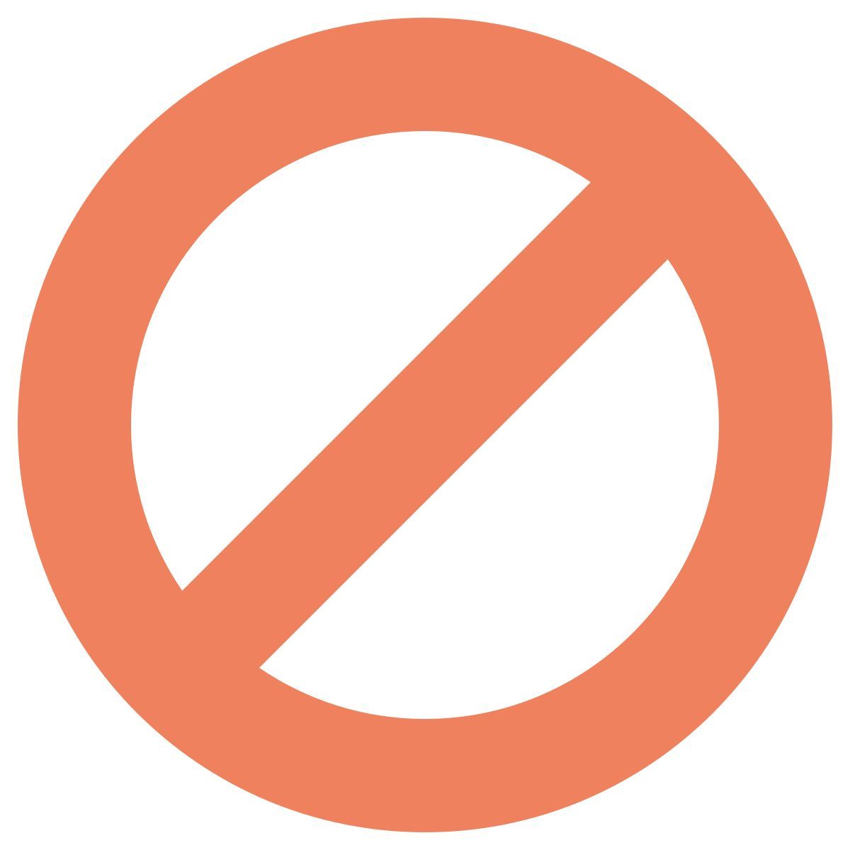 no entry icon