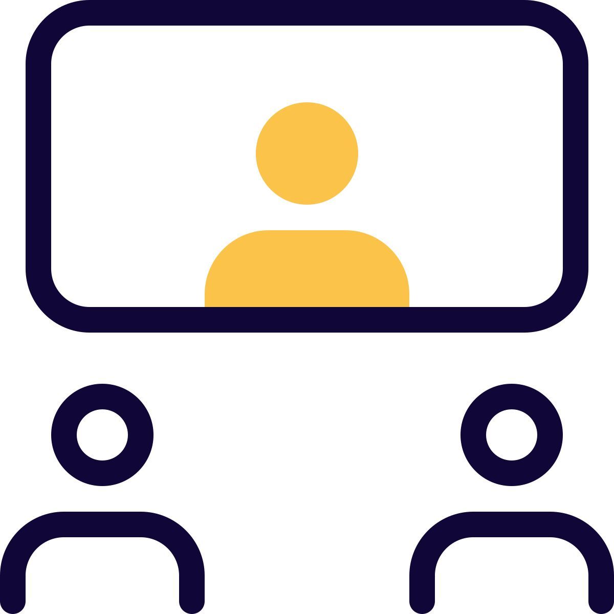 board video meeting icon