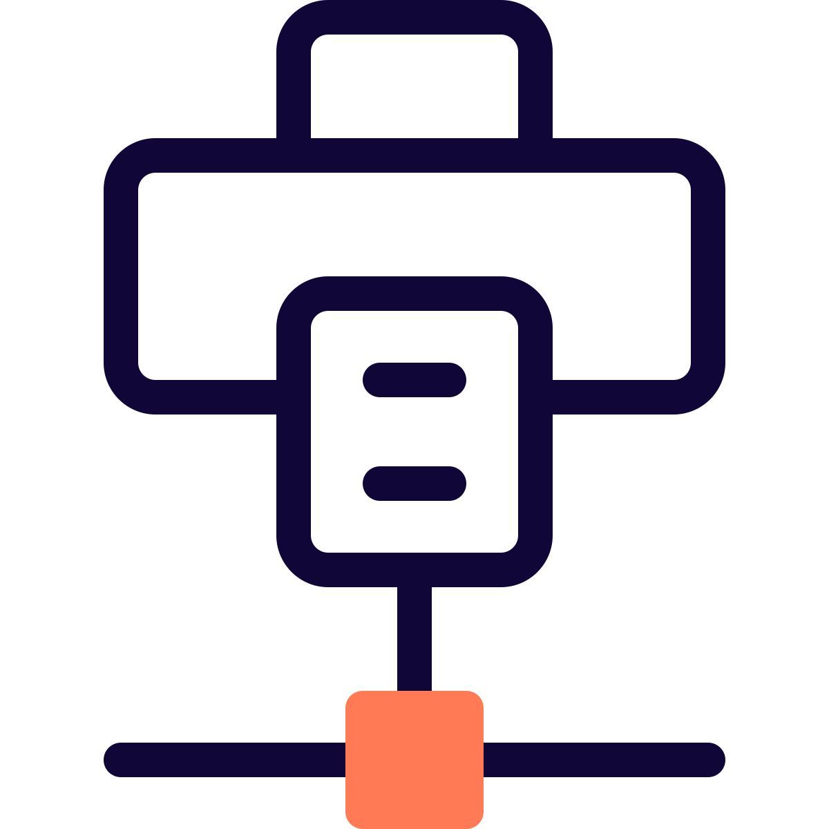 red de impresoras icon