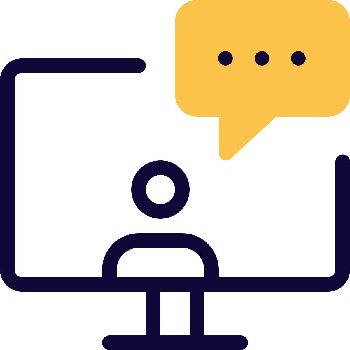 desktop online call icon