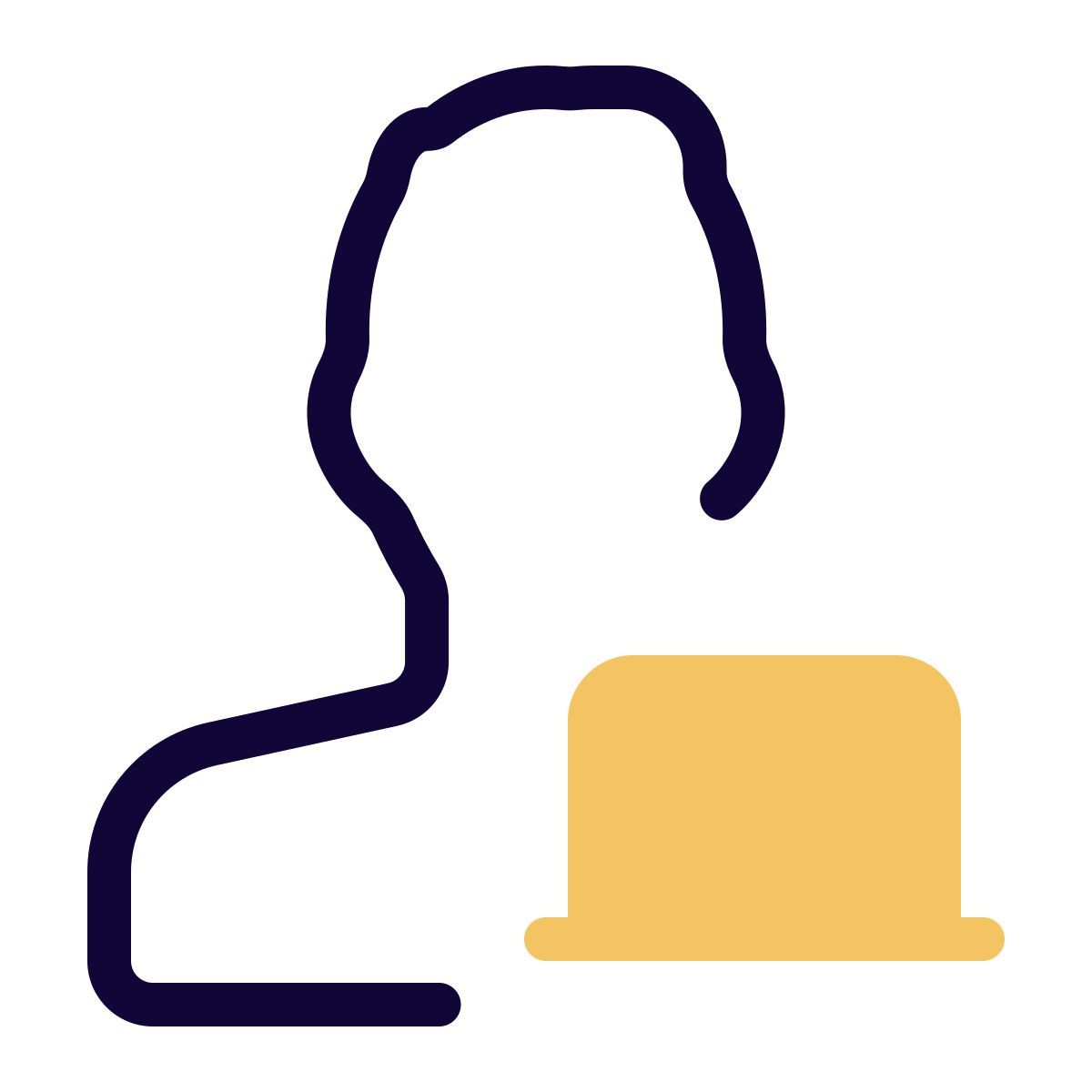 usuario de portátil icon