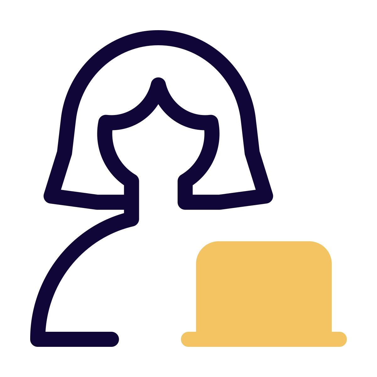 usuario de portátil icon