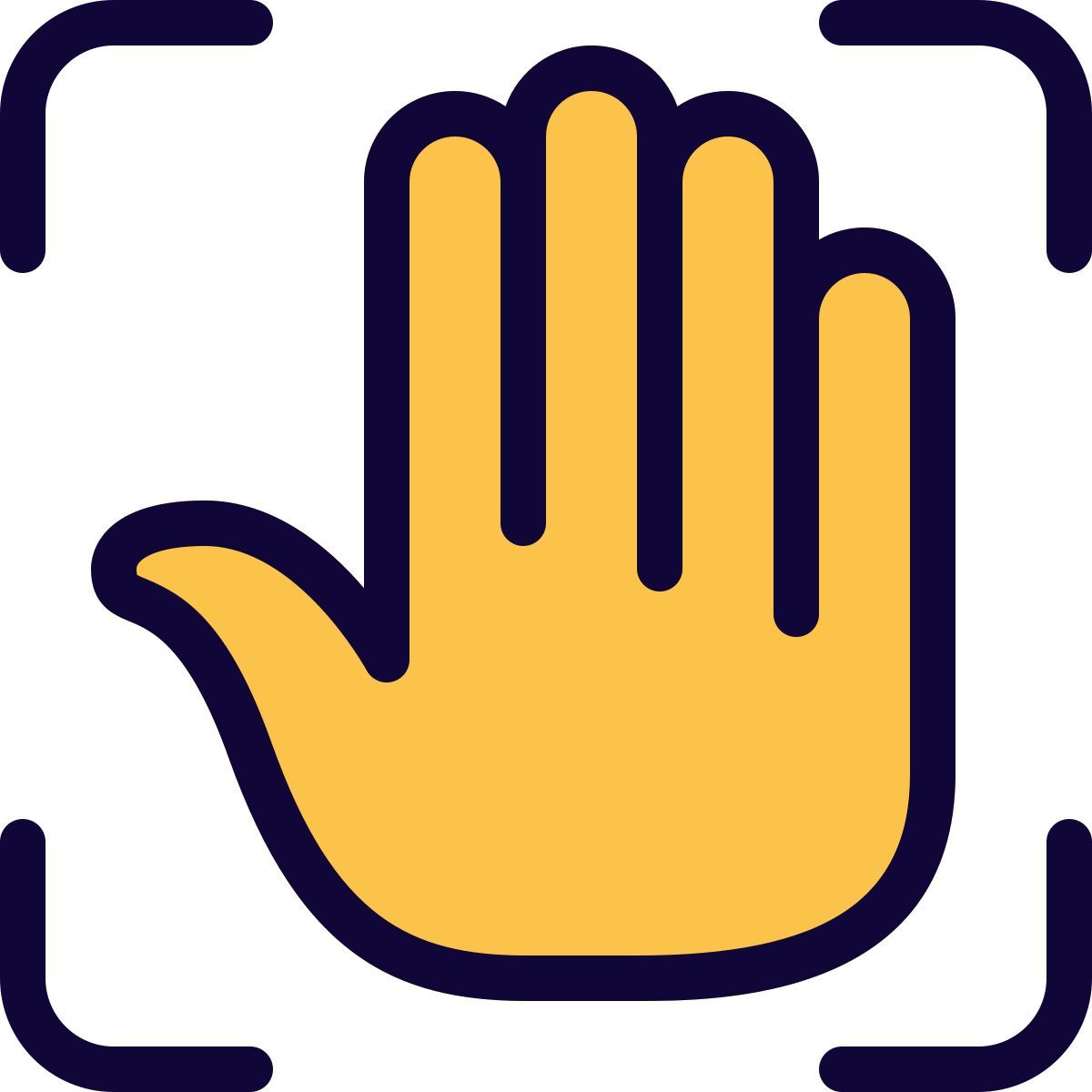 escaneamento de palma icon