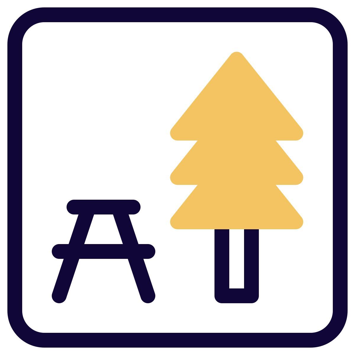 picnic zone icon
