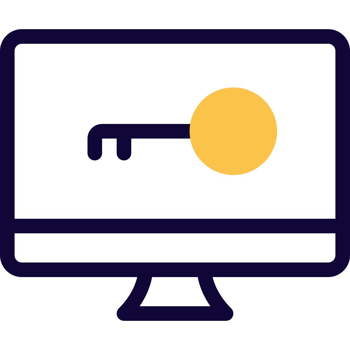 geschützter computer icon