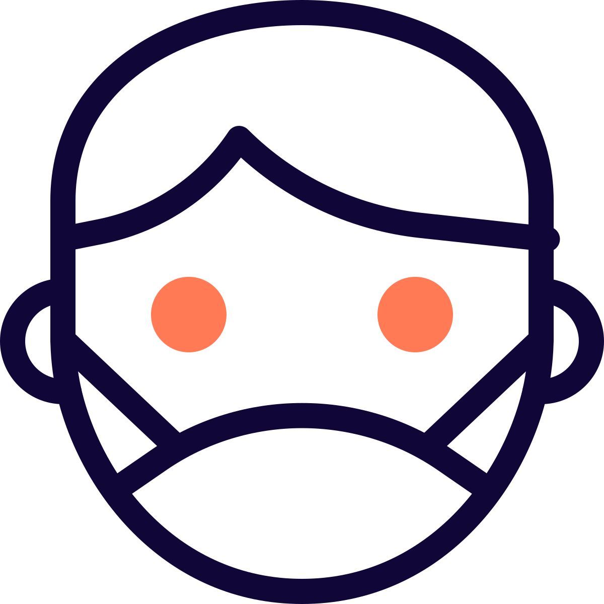 masque facial icon