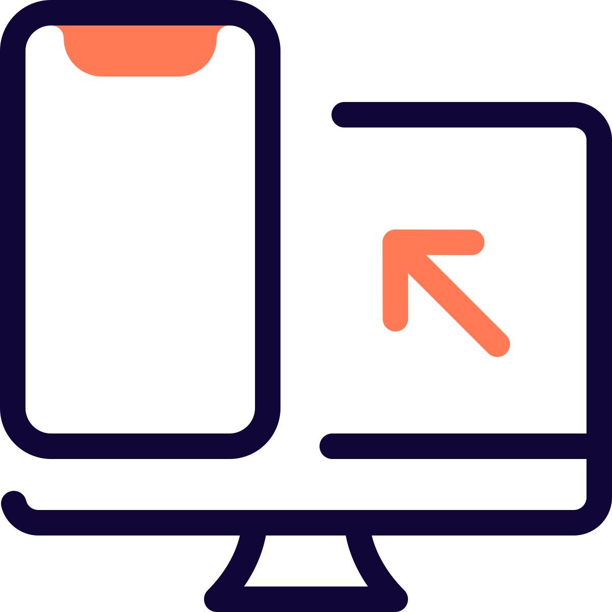 computer to phone icon