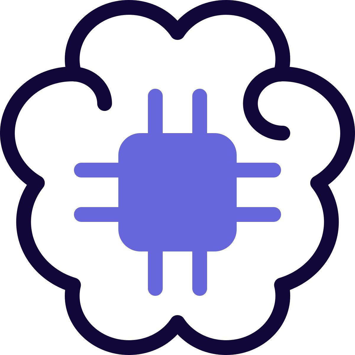 brain microchip icon