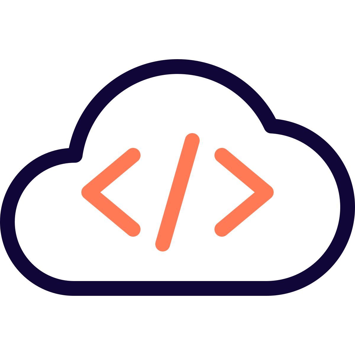 cloud programming icon