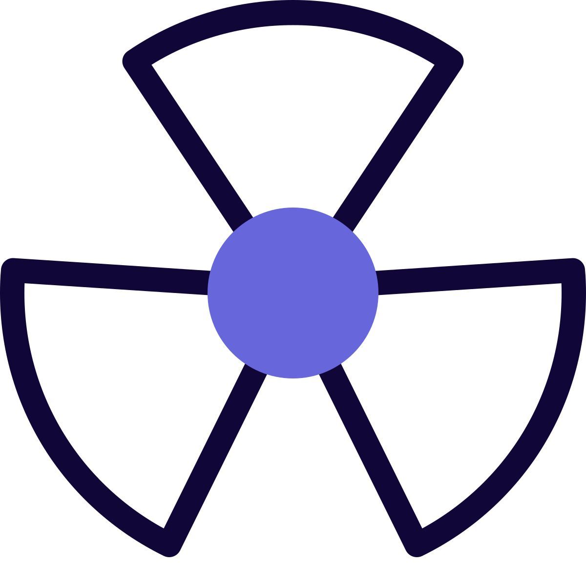 radioactive sign icon