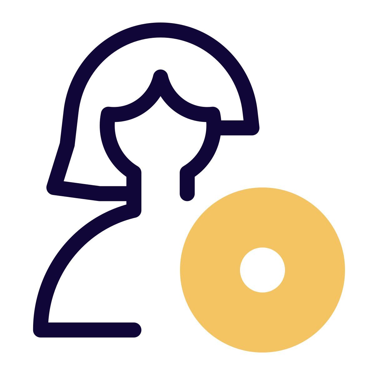 recording work and controlling work purpose layout icon