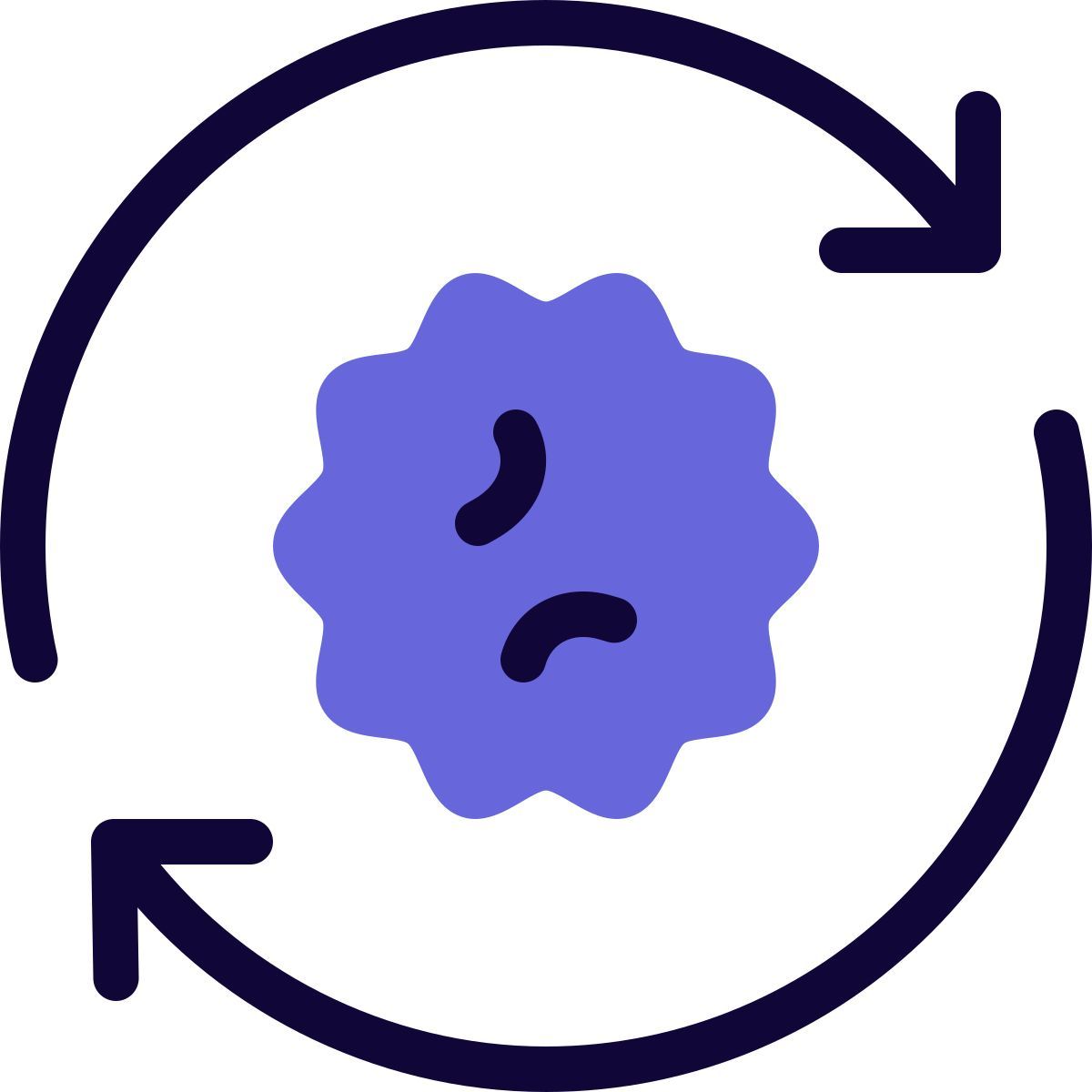 virus replication icon