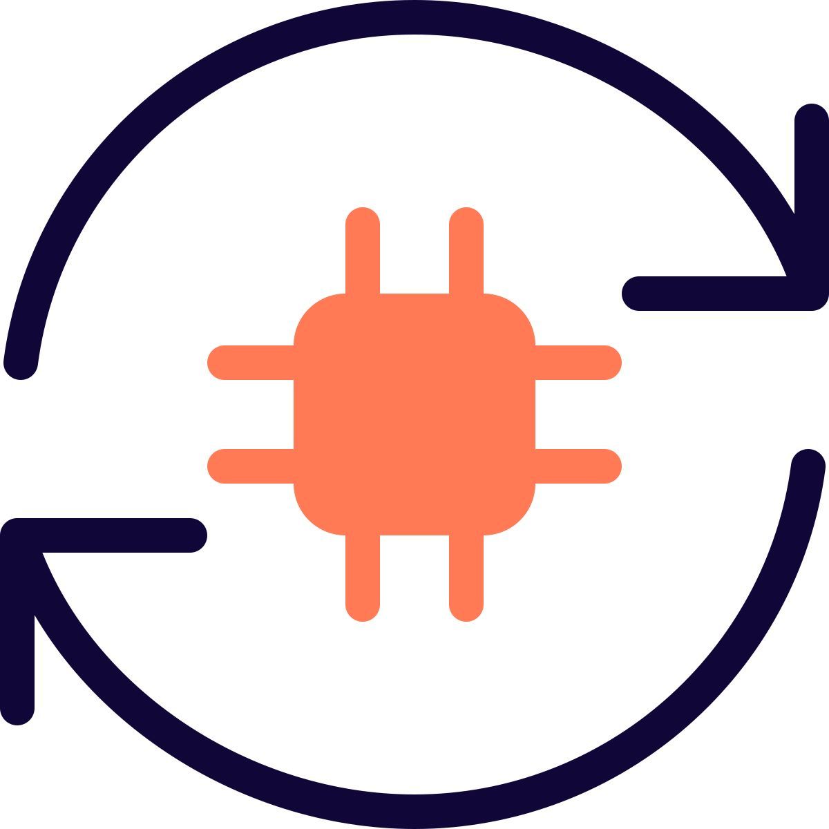 refresh processor icon