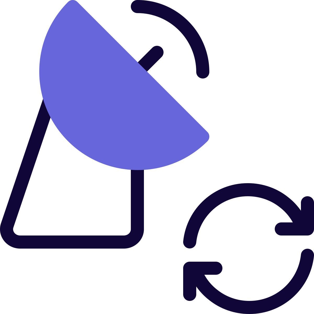 reload satellite dish icon