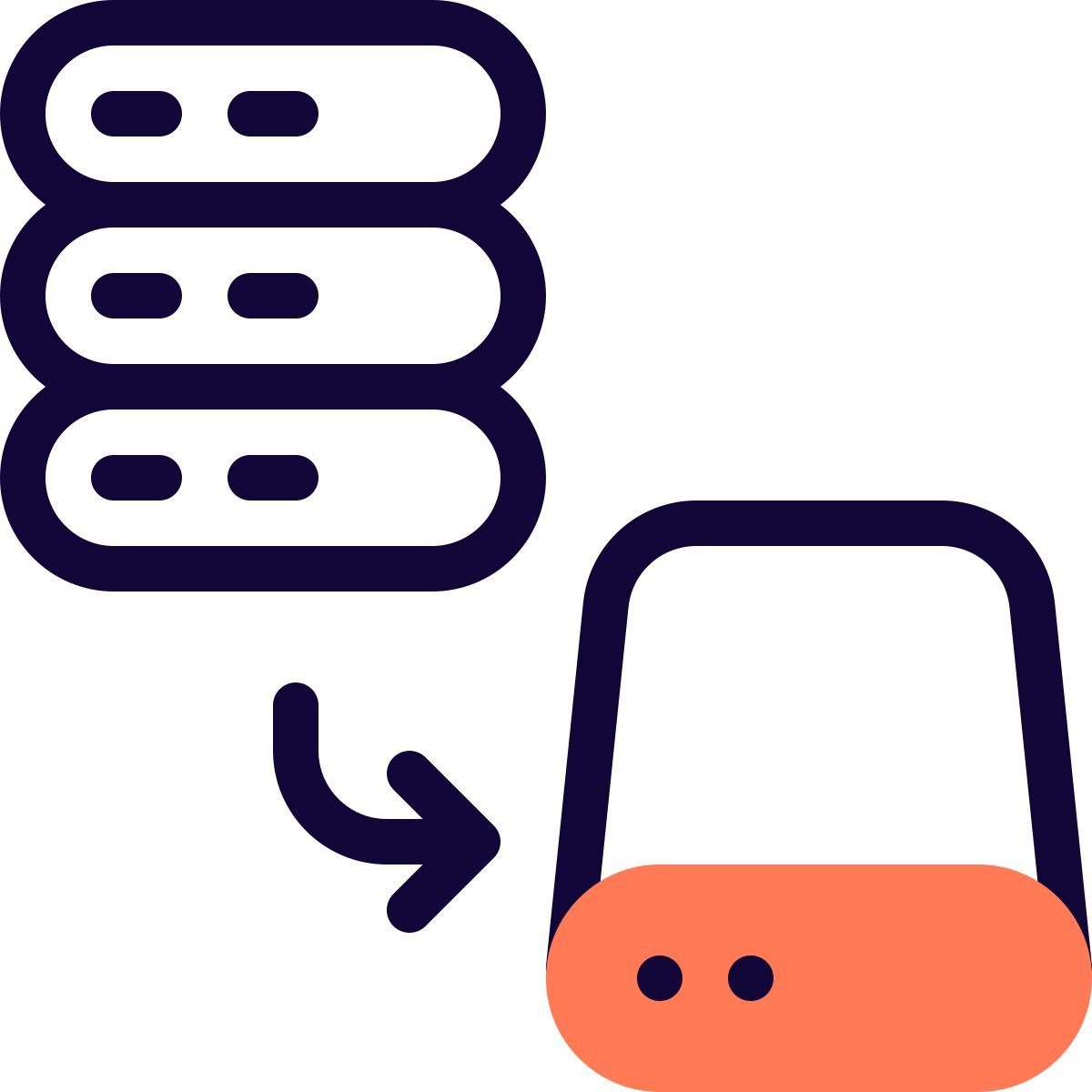 remove server storage icon