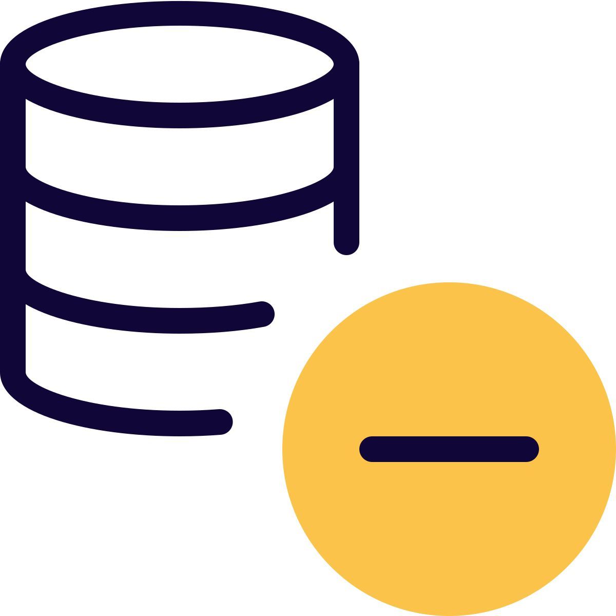 remove database icon