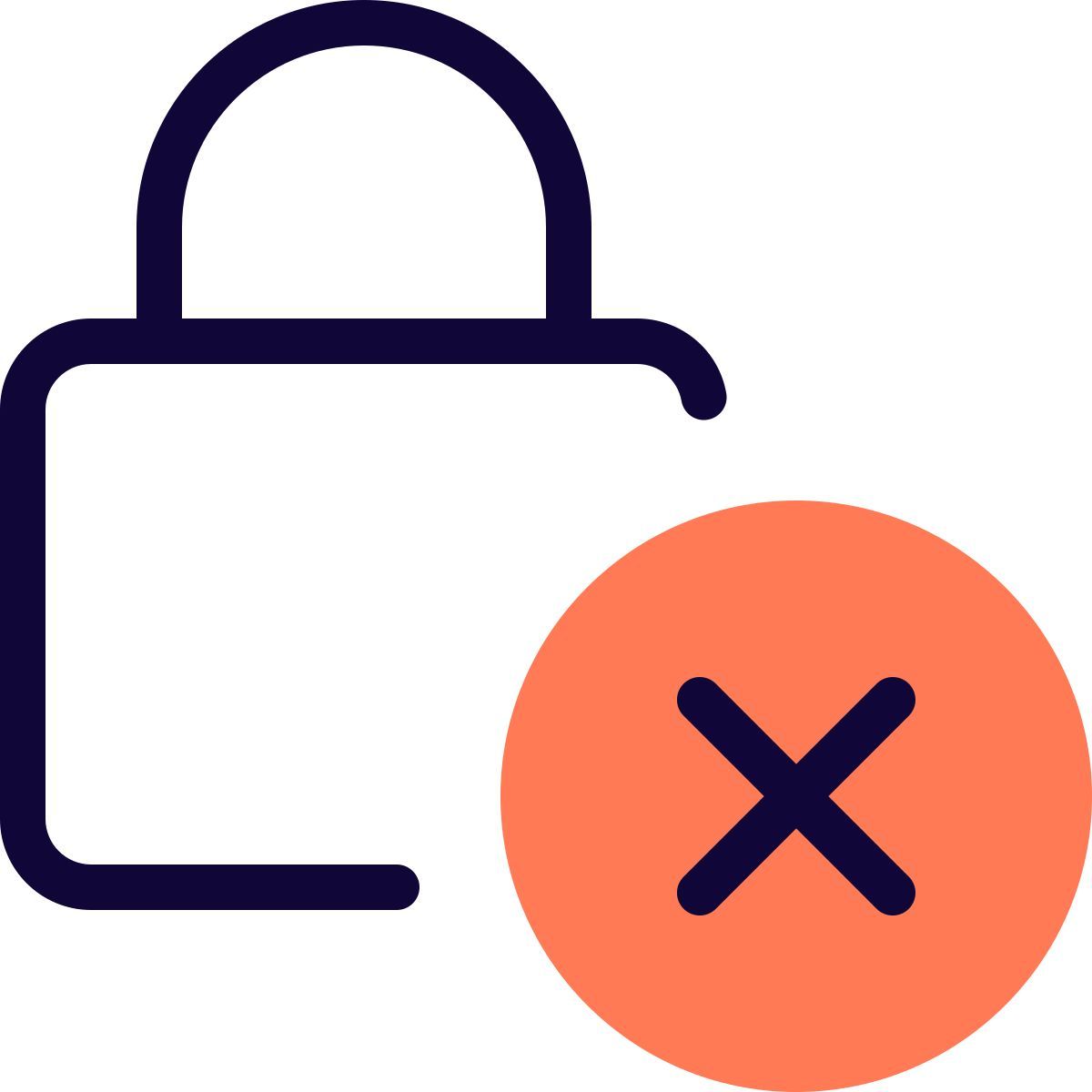 rimuovi blocco icon
