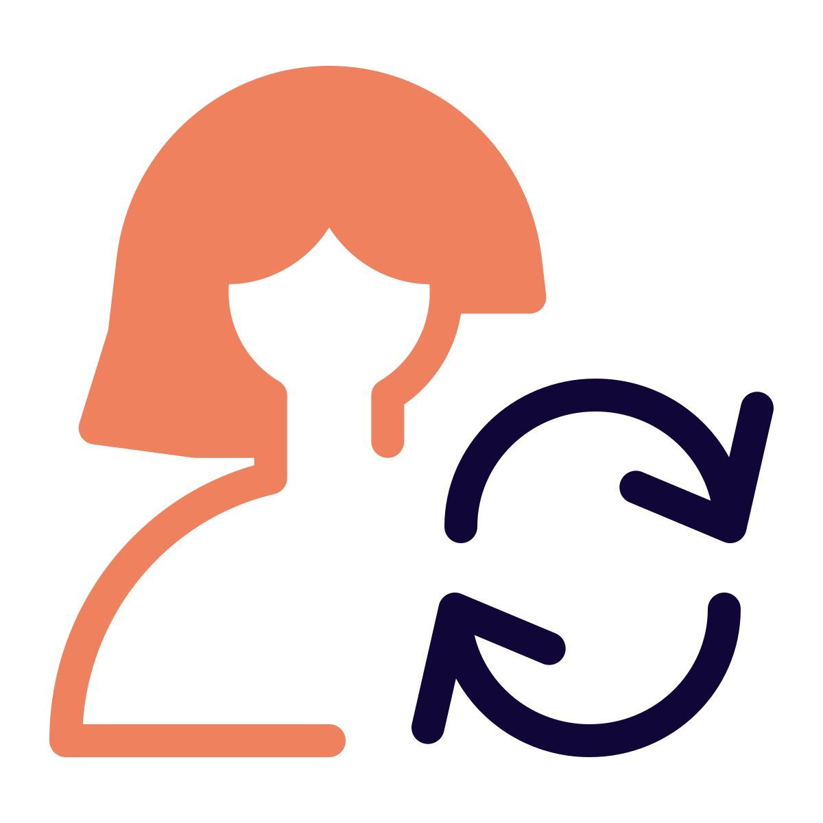 repetitive shift of an single user for work schedule icon