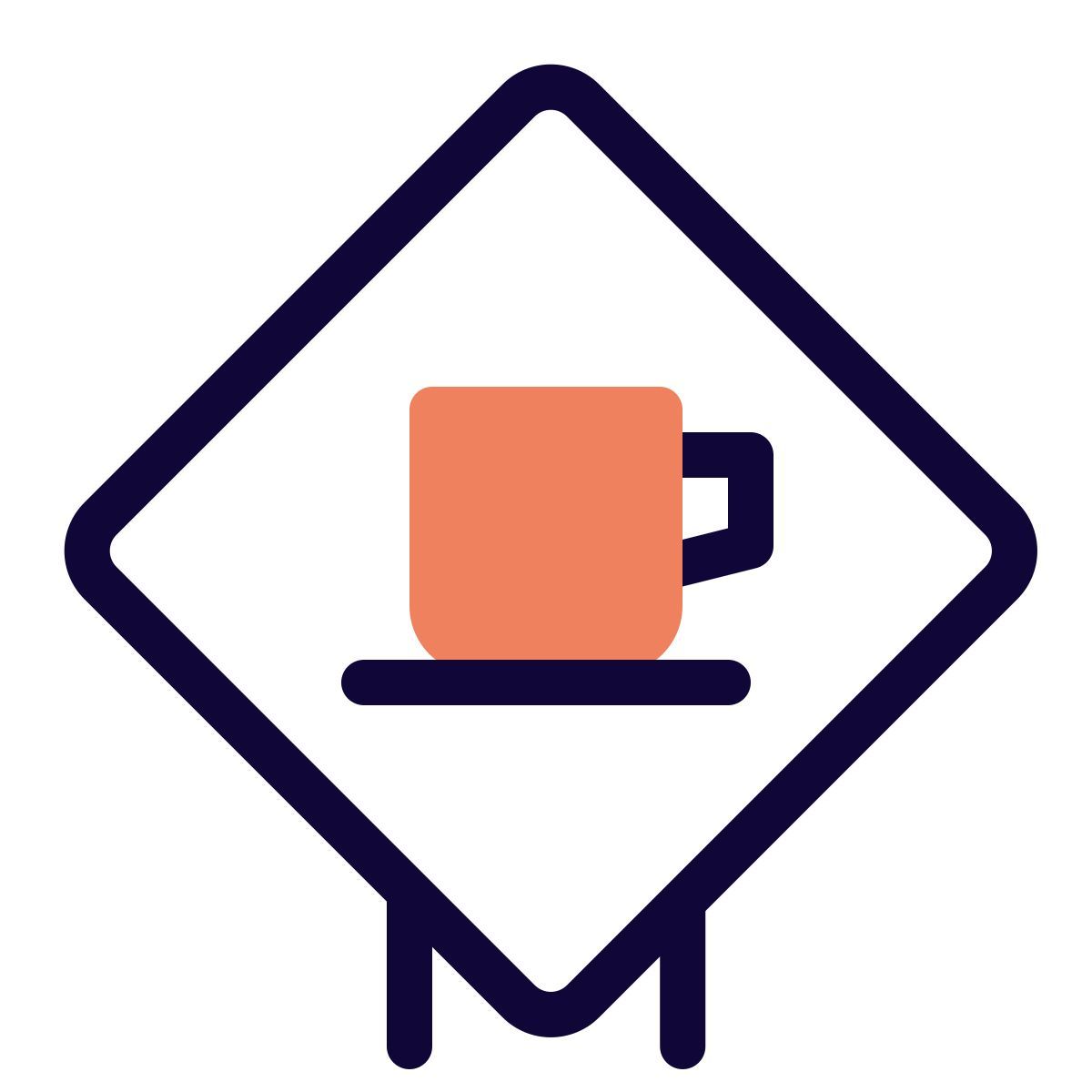 rest area sign icon