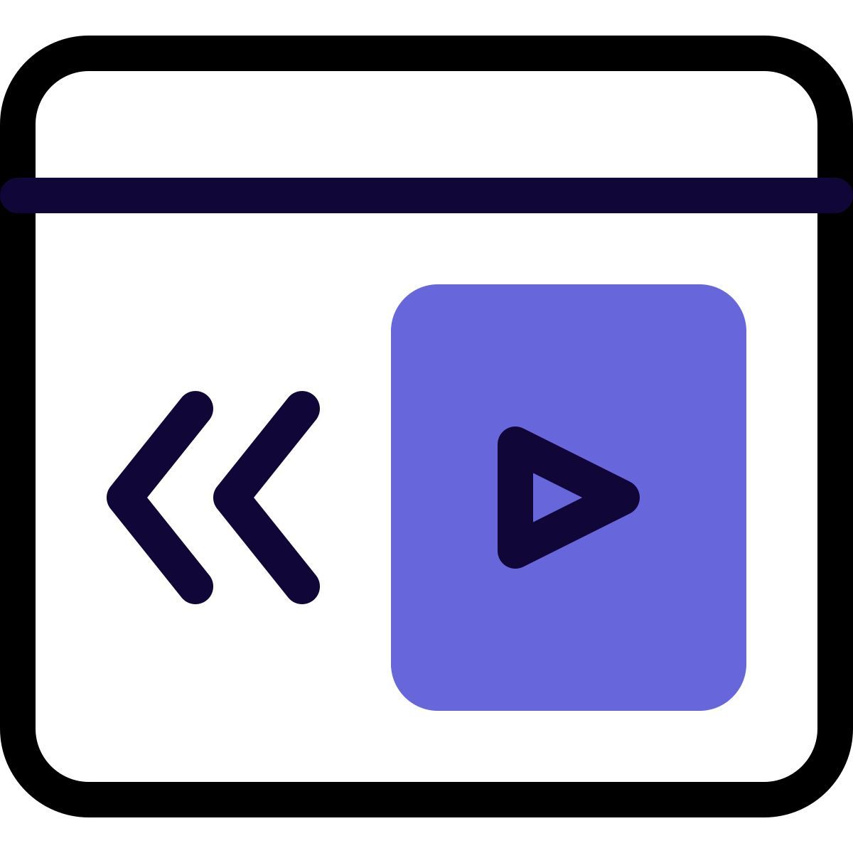 reverse video icon