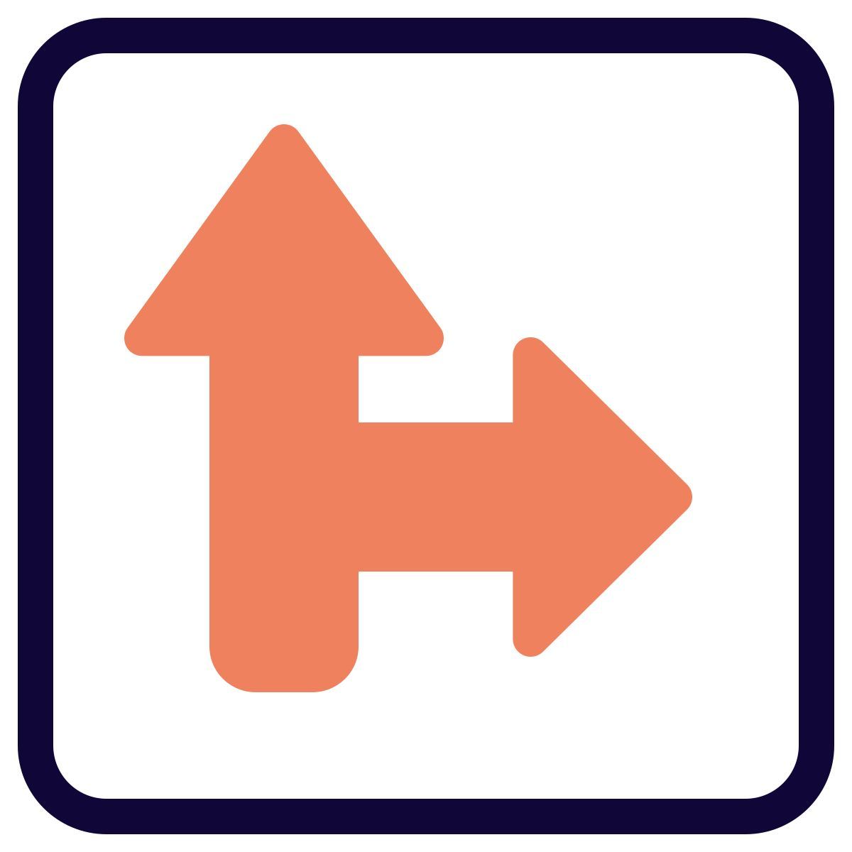right intersection icon