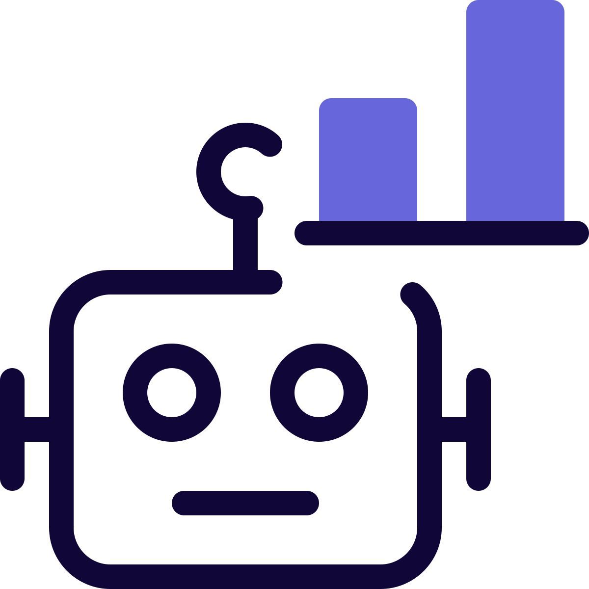robot statistics icon
