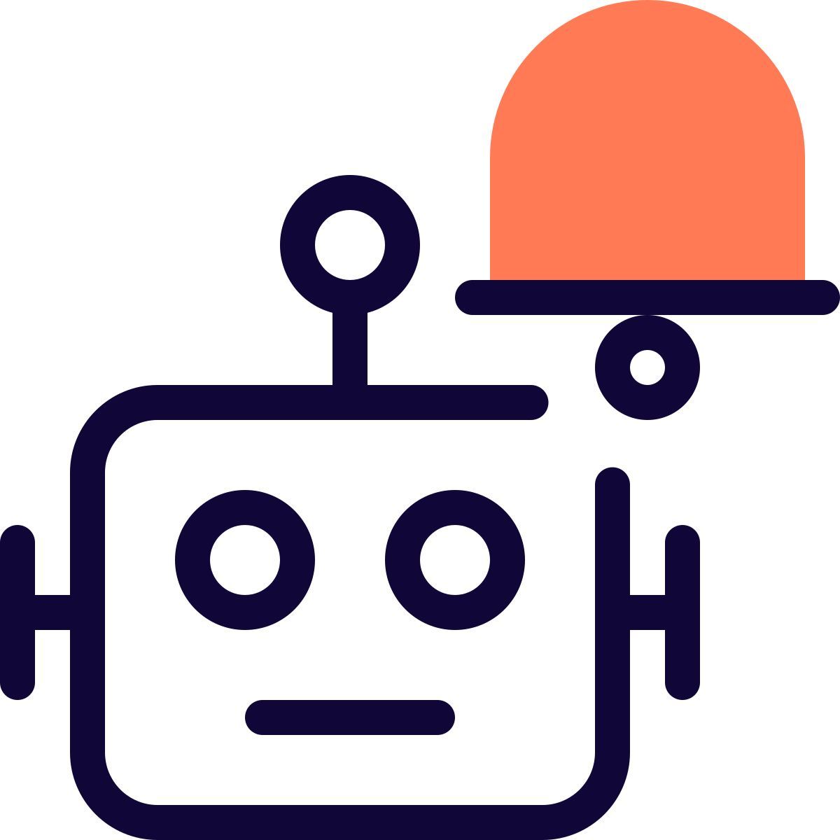 notification robot icon