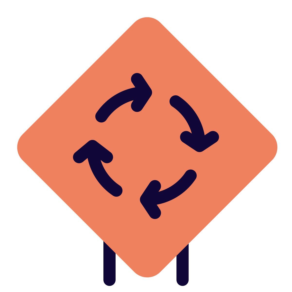 señal de rotonda icon