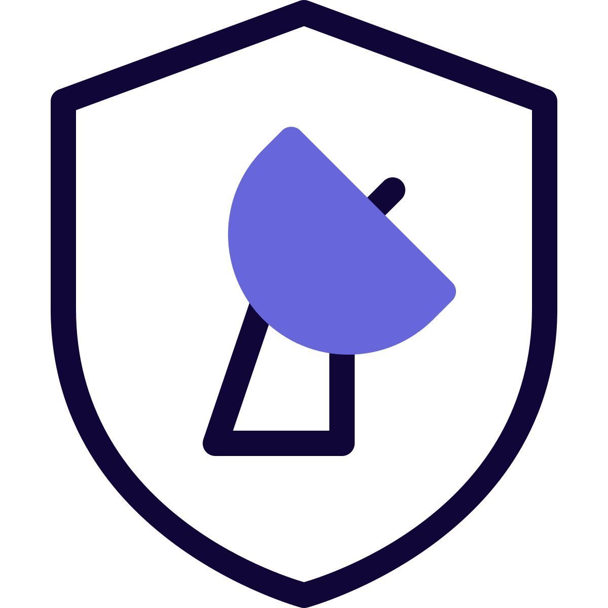 secure satellite dish icon