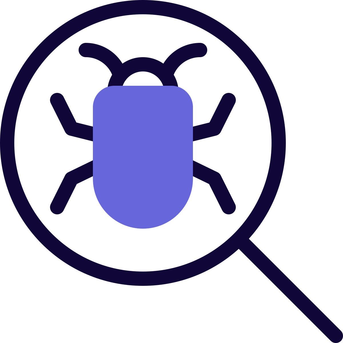 seach for bugs icon