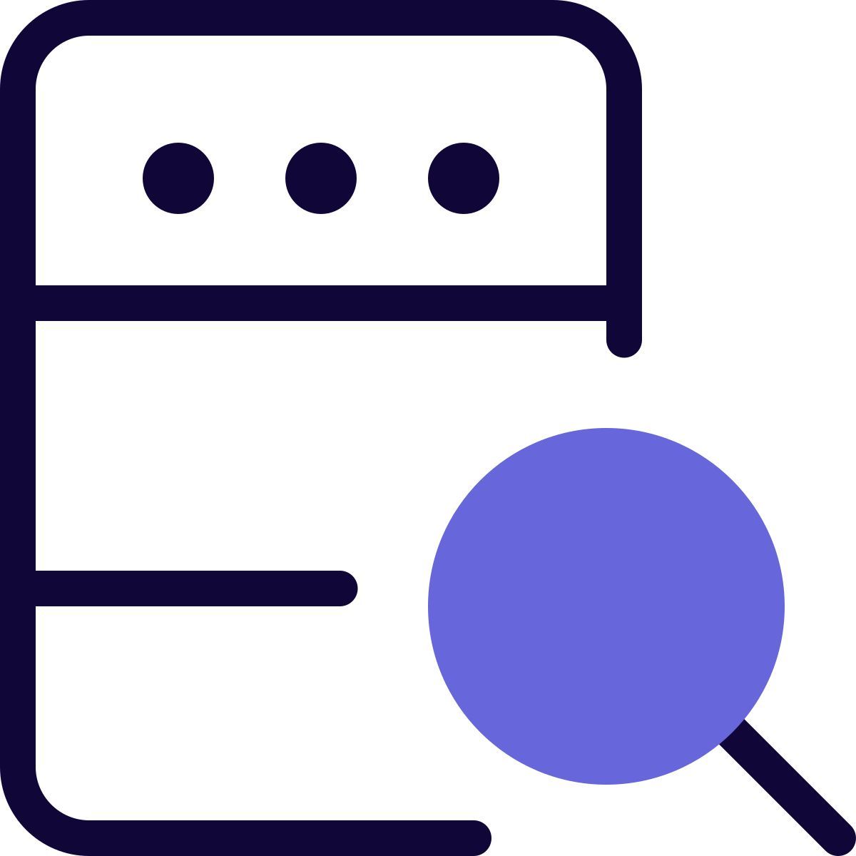 búsqueda de servidor icon