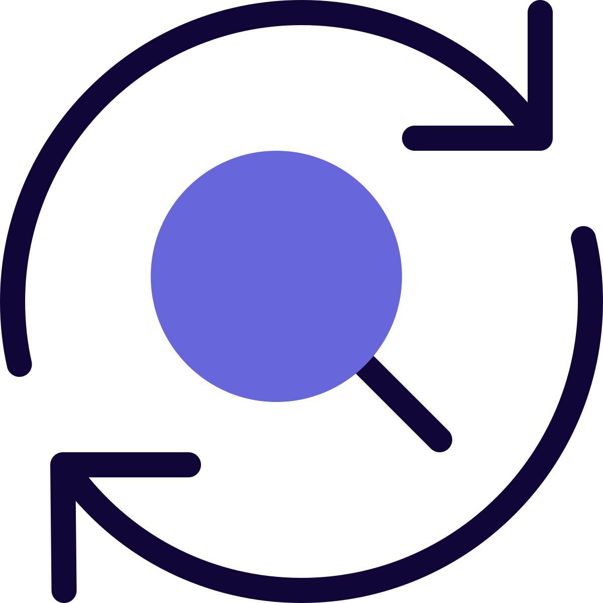search synchronization icon