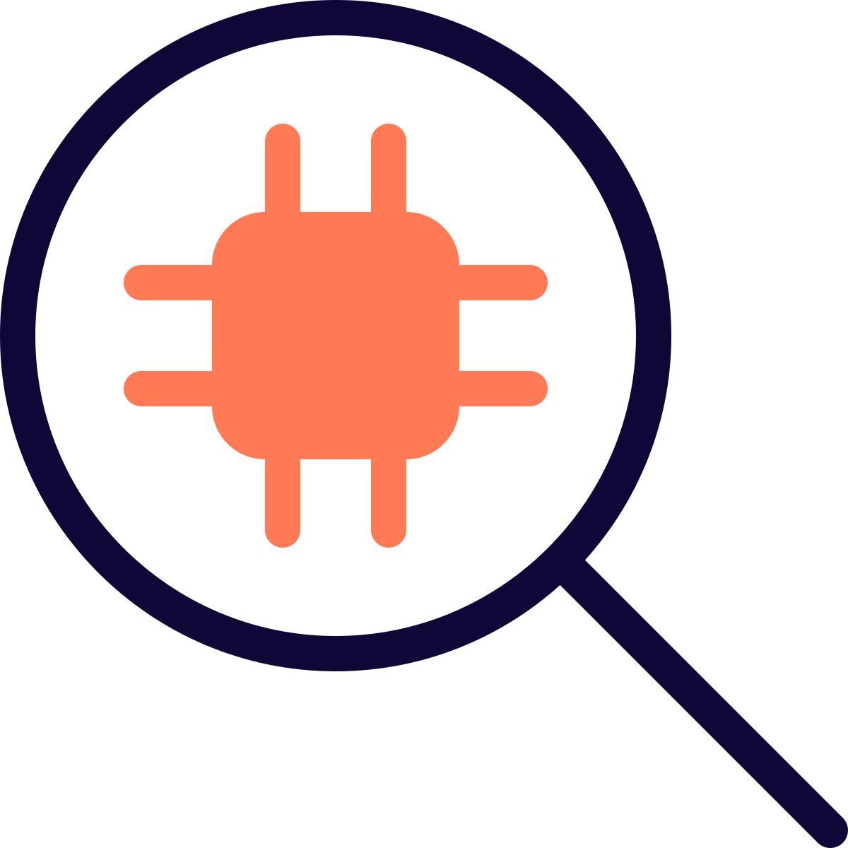 microprocessor search icon