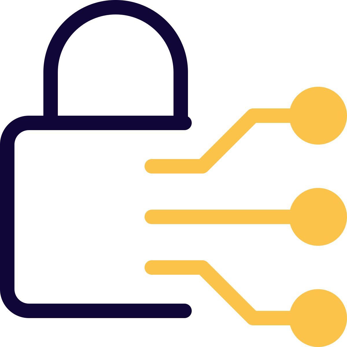 sichere integrierte technologie icon