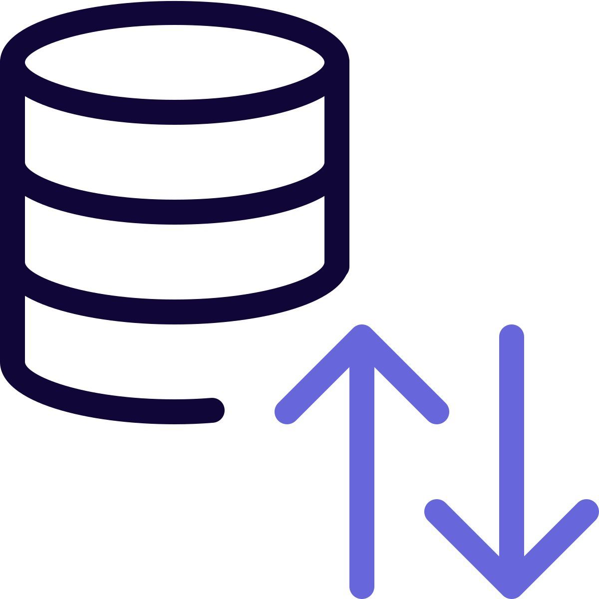 database data exchange icon