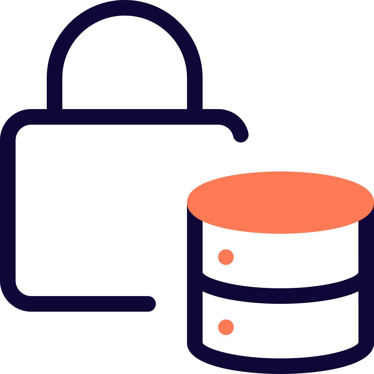 database lock icon