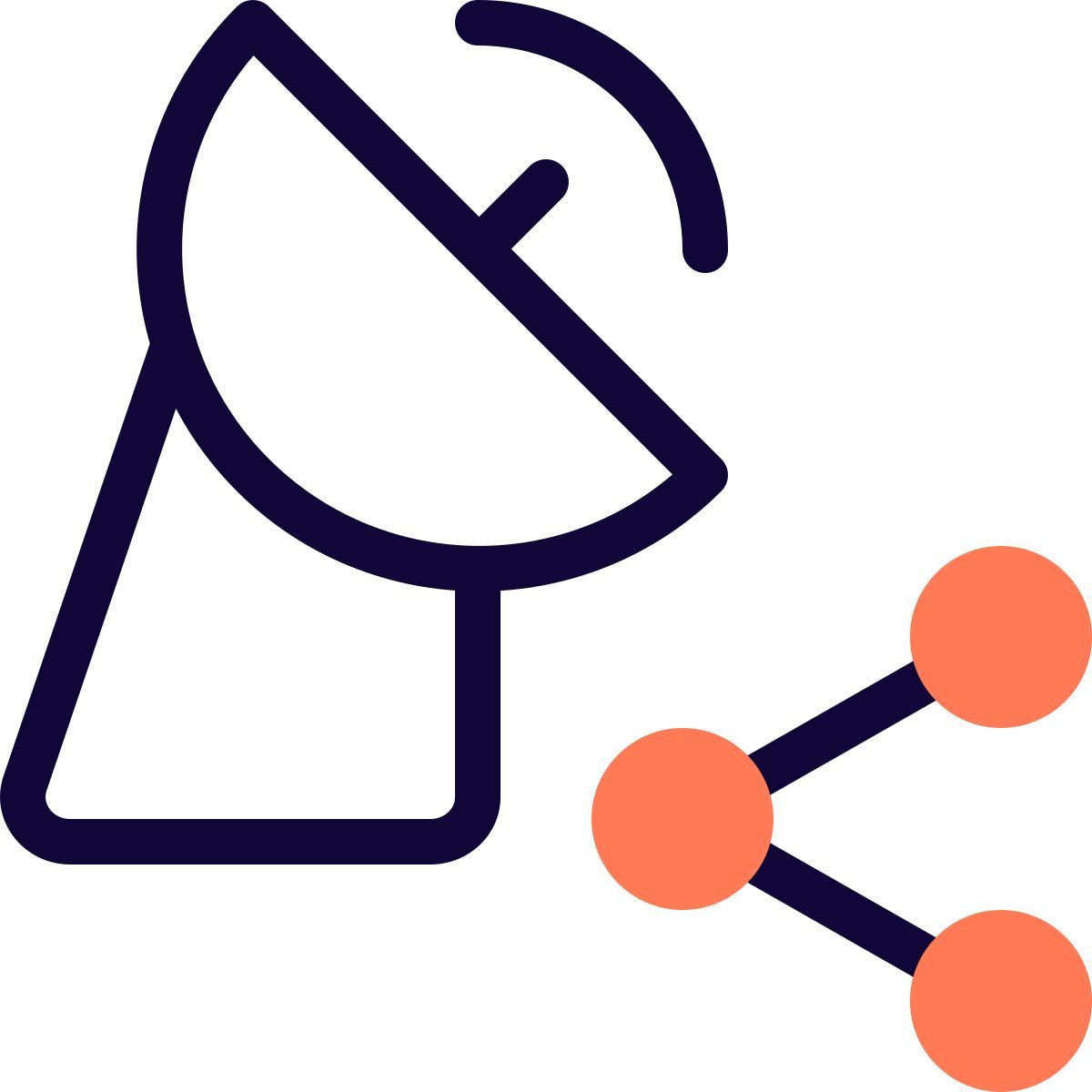 share satellite dish icon