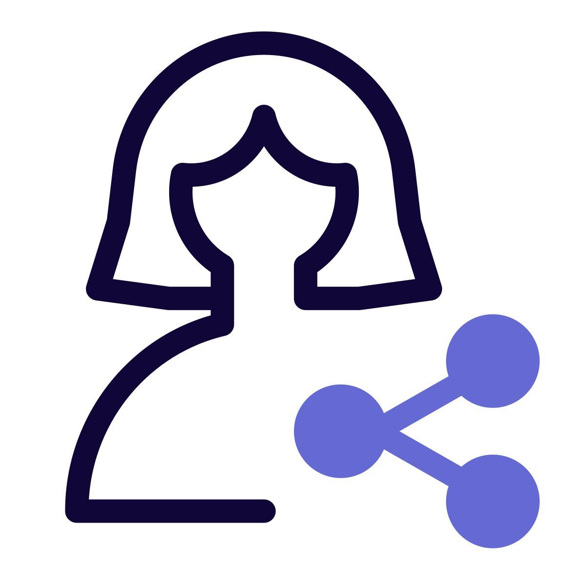 sharing the document for chatting purpose online icon