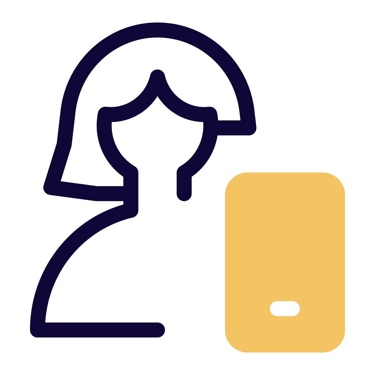 smartphone user icon
