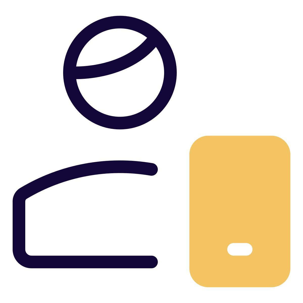 smartphone user icon