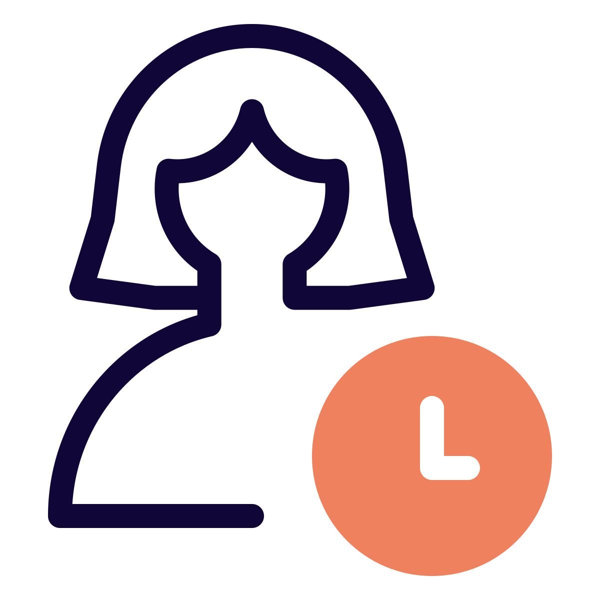 single user work in queue for publication and finance icon