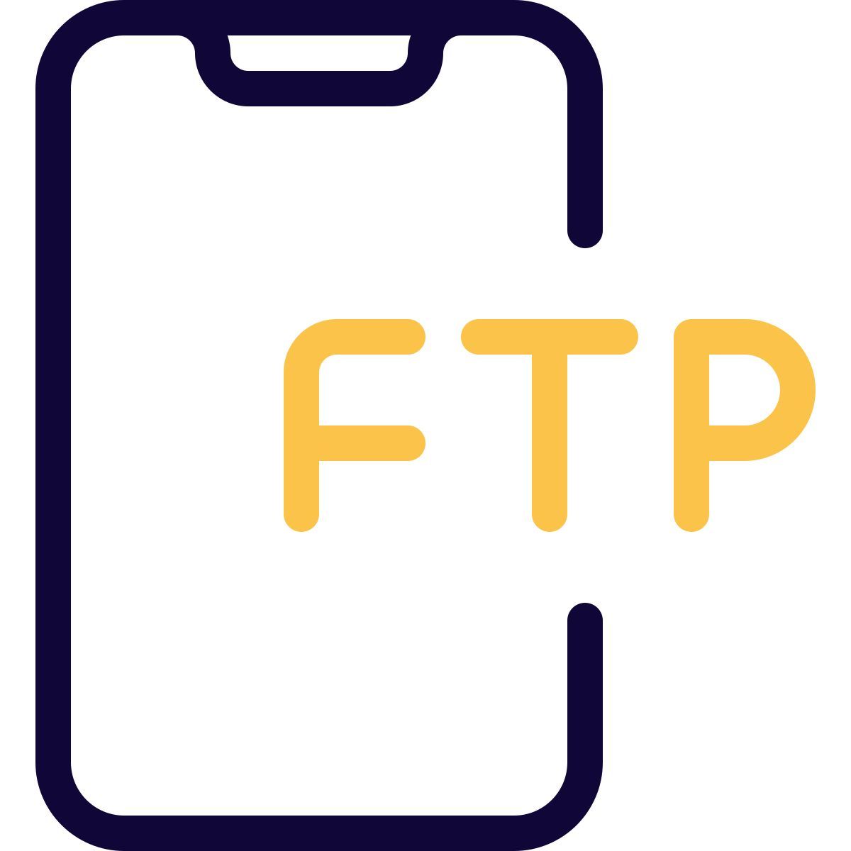 smartphone ftp icon